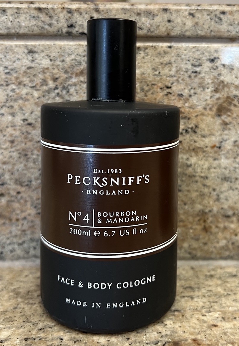 Pecksniff’s England Bourbon & Mandarin No. 4 Cologne Spray for Men 6.7 Oz