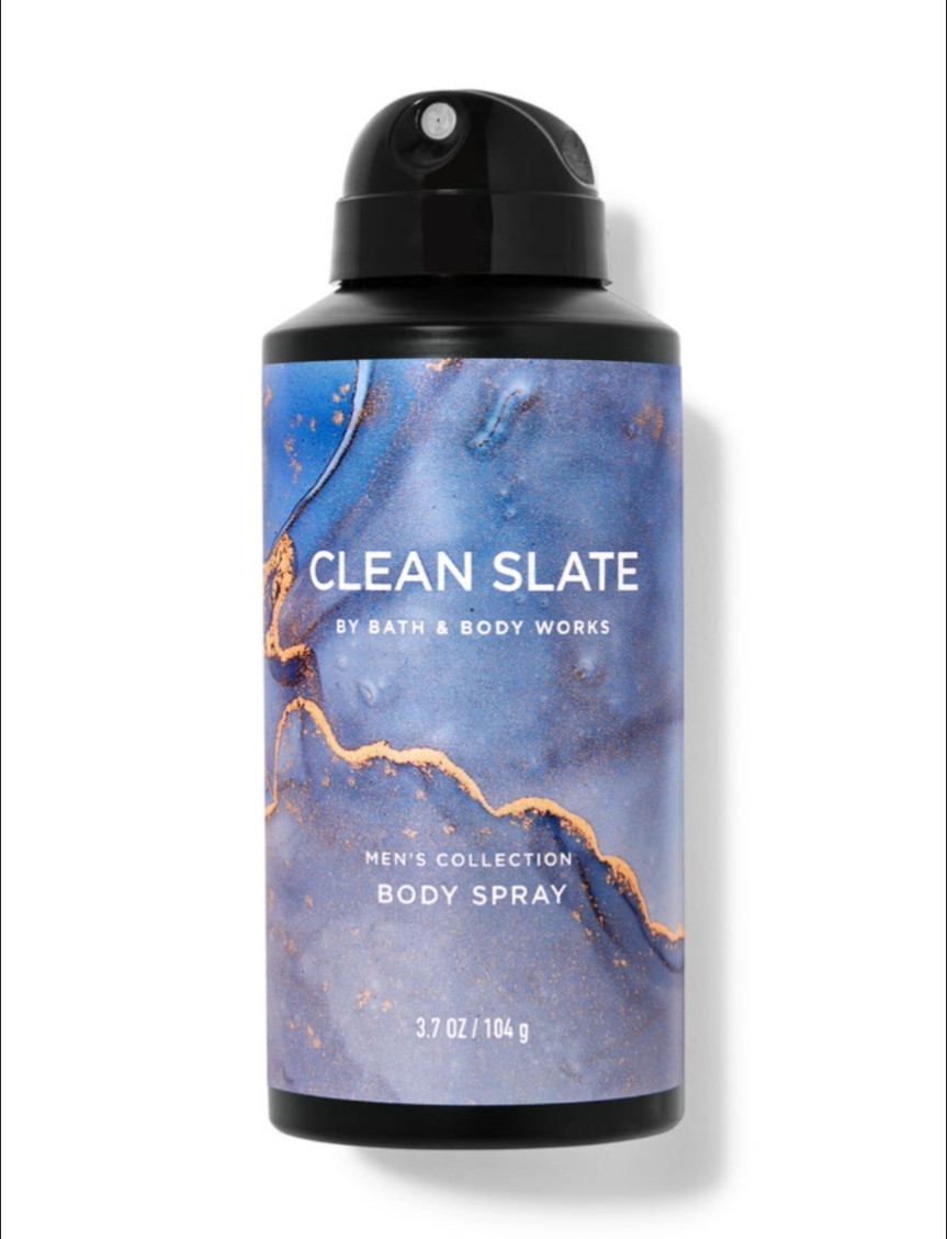 Bath & Body Works CLEAN SLATE Men’s Collection Body Spray 3.7 oz NEW