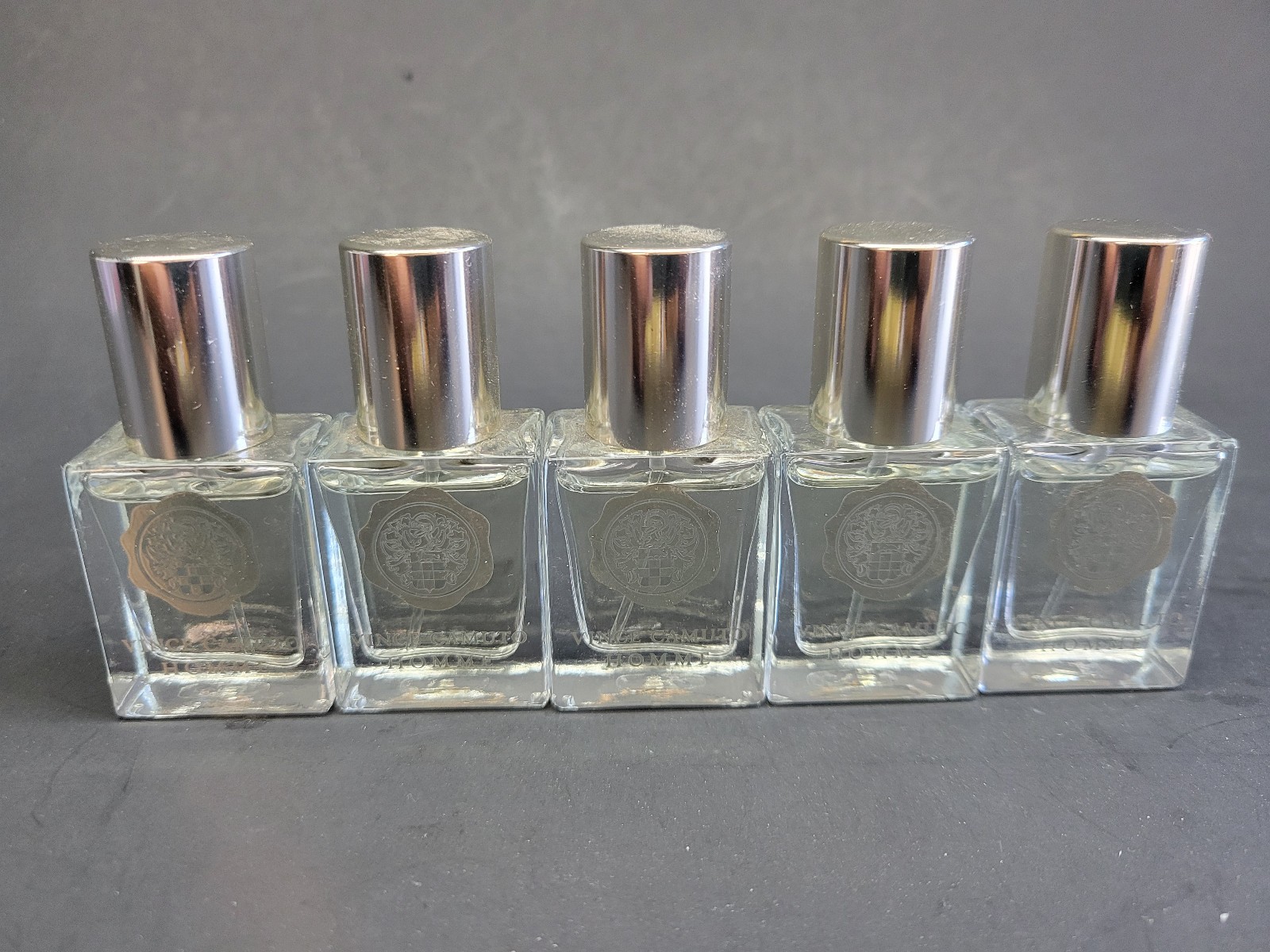 5Pc Vince Camuto Homme 0.25oz / 7.5ml Eau De Toilette Mini travel spray for Men
