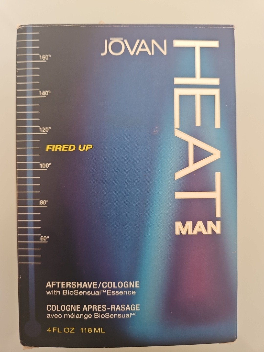 Jovan HEAT Mens Fired Up After Shave Cologne 4 FL.OZ 118ml Splash Biosensual New
