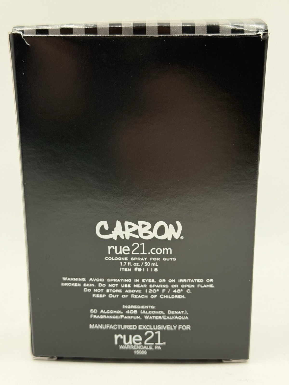 12 PACK Black Cologne Spray 1.7 oz by Rue 21 For Him NEW in Box Free Shipping