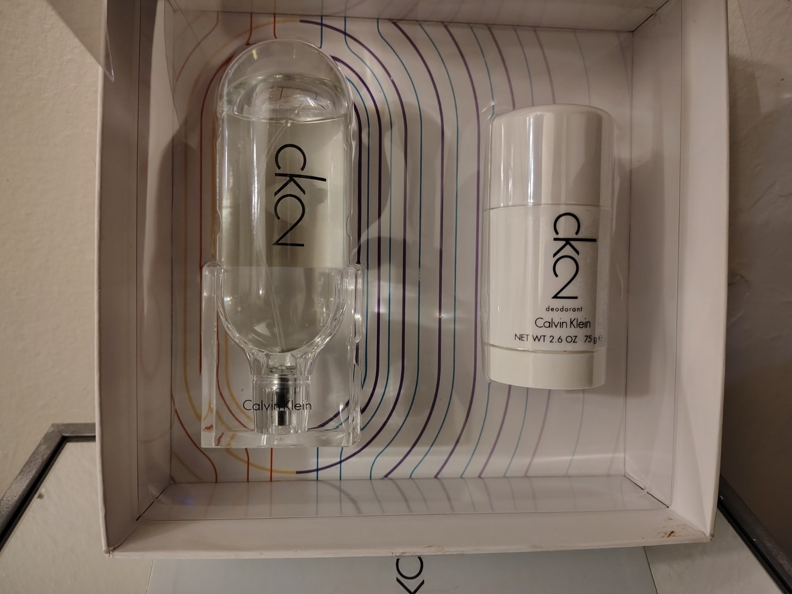2PC SET CK2 By Calvin Klein FOR MEN 3.4 + DEODORANT