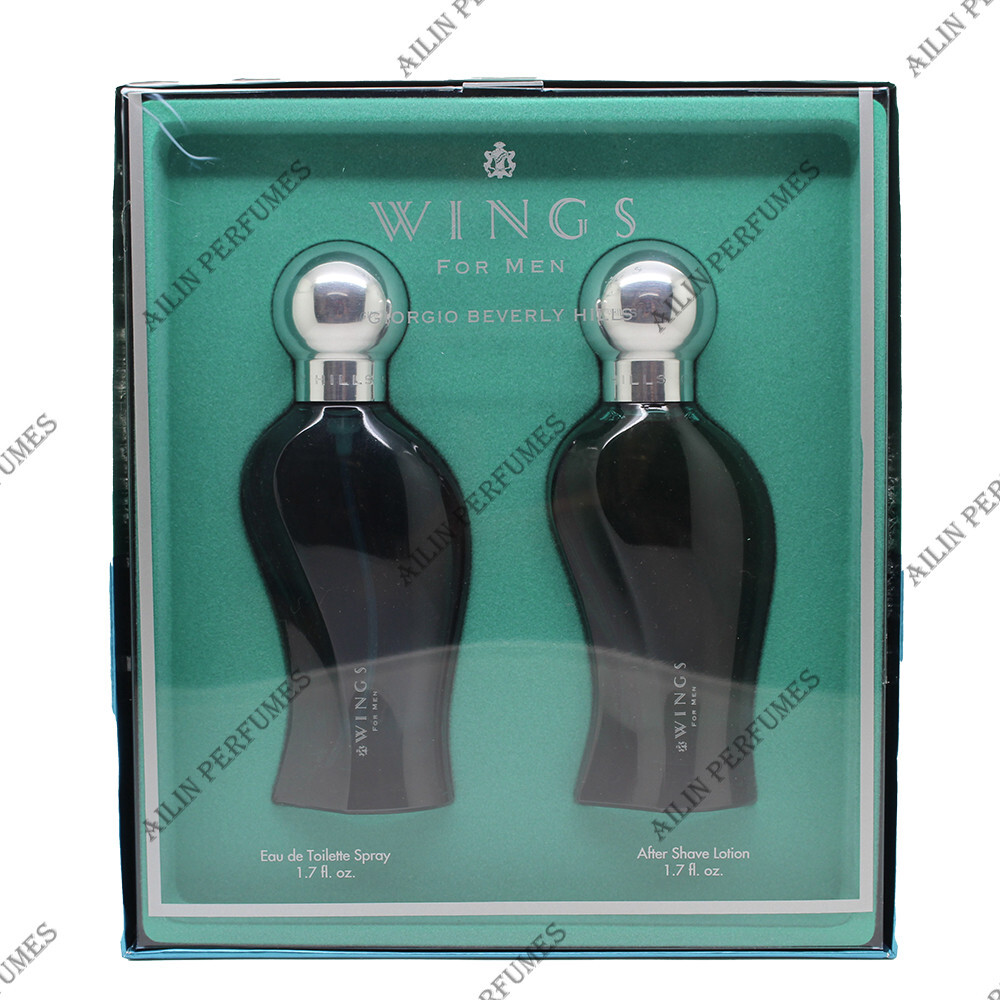WINGS by Giorgio Beverly Hills gift set men (1.7 oz edt sp+ 1.7 oz aftershave)