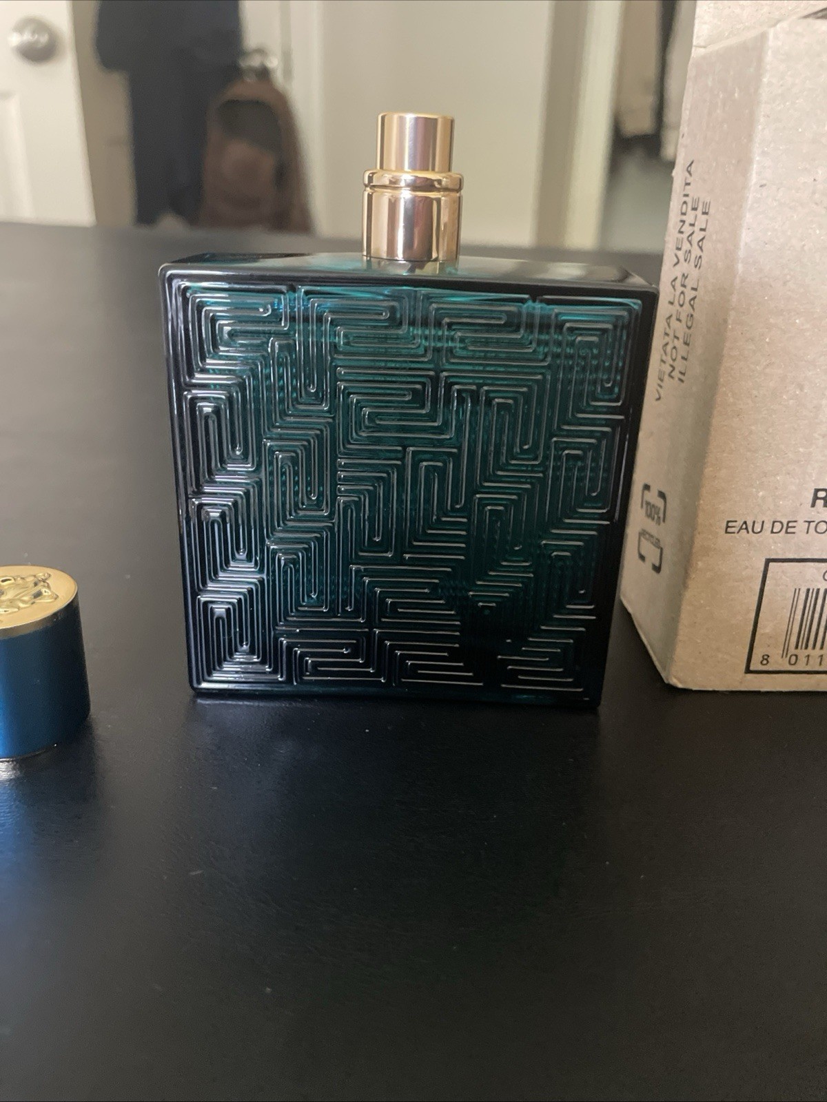 Versace Eros pour homme Eau de Toilette Spray for Men, New Tester Box 100 mL