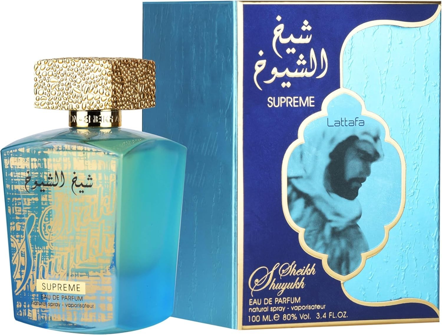 Lattafa Sheikh Al Shuyukh Supreme – Spicy, 3.4 Fl Oz (Pack of 1), Multicolor