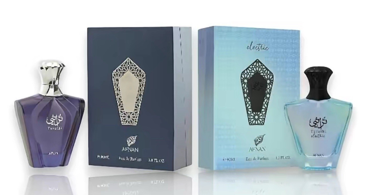 Afnan Perfumes New Turathi Electric + Turathi 90 Ml Each EDP bundle of two
