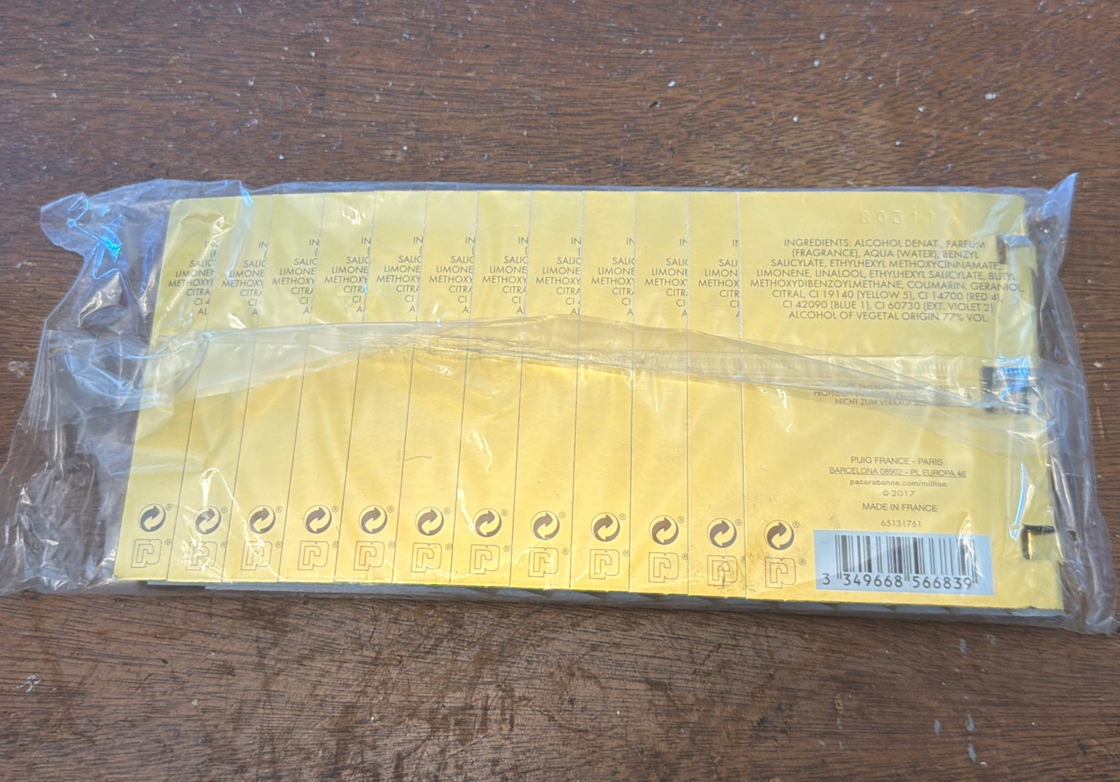 1 Million Lucky by Paco Rabanne EDT Lot of 12 Carded Spray Vials NEW SEALED