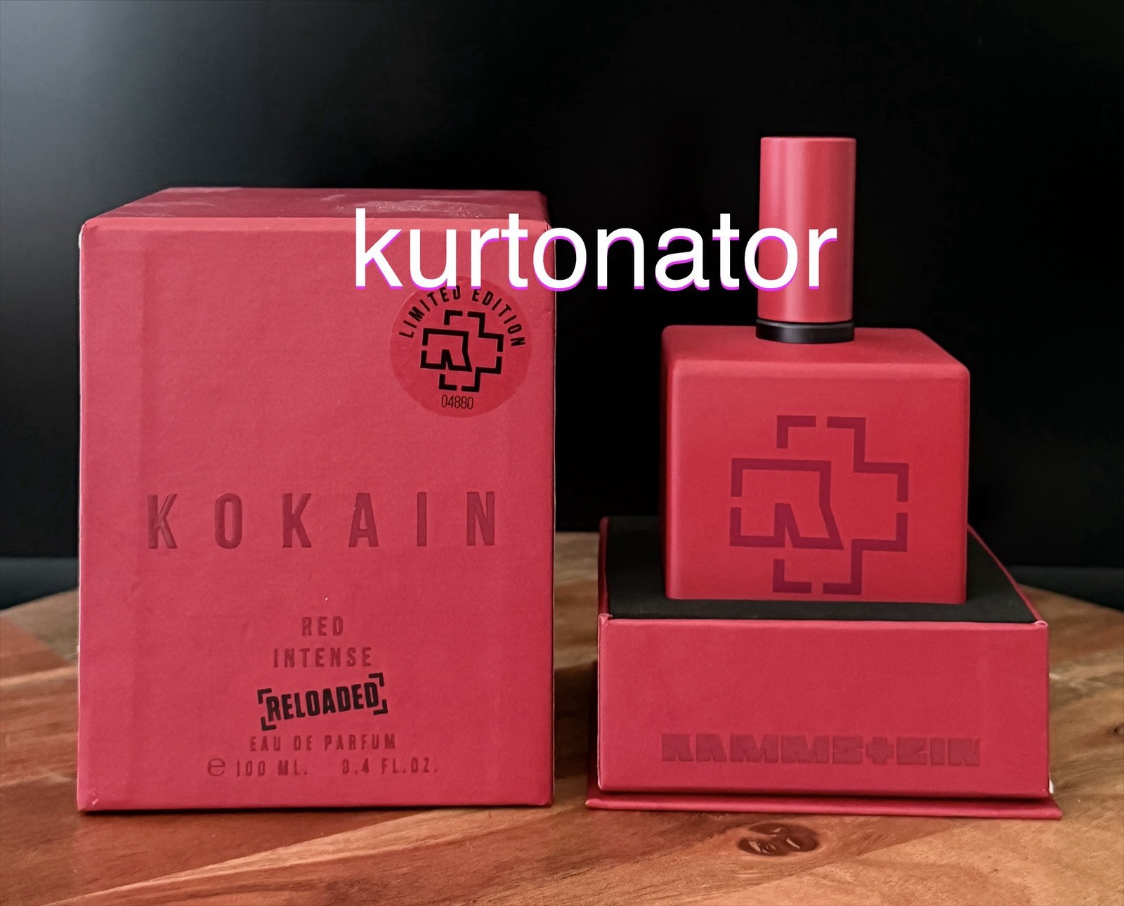 Rammstein Kokain RED INTENSE RELOADED Eau de Parfum Spray NEW 3.4fl.oz US Seller
