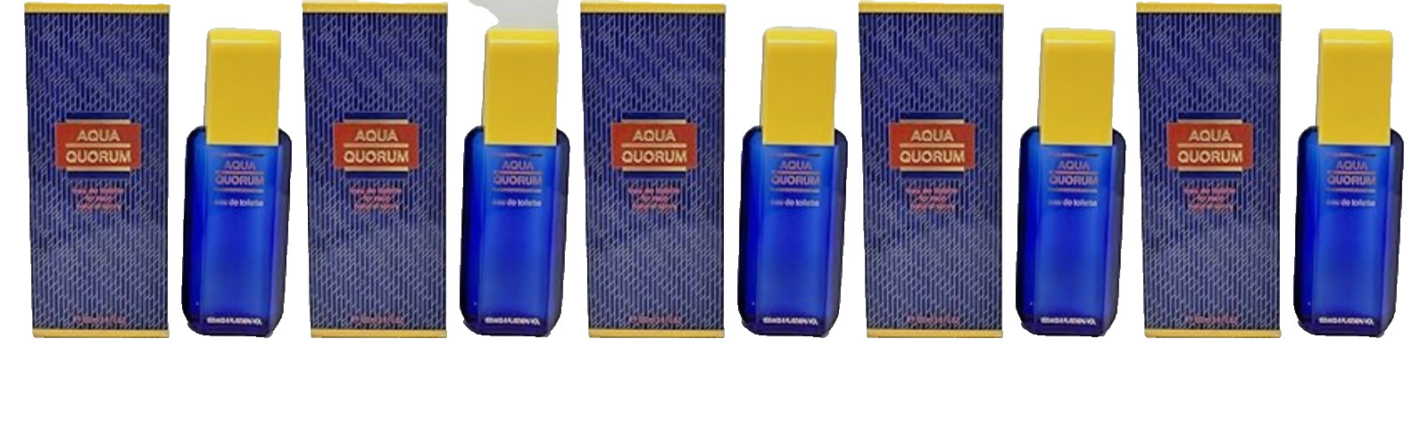 Aqua Quorum by Antonio Puig 1.0oz Spray for Men Eau De Toilette Pack Of 5 Pcs