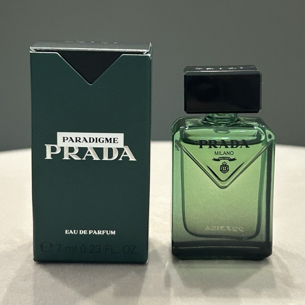Prada Paradigme Eau de Parfum Men 0.23 oz 7ml Mini Splash Dabber NIB