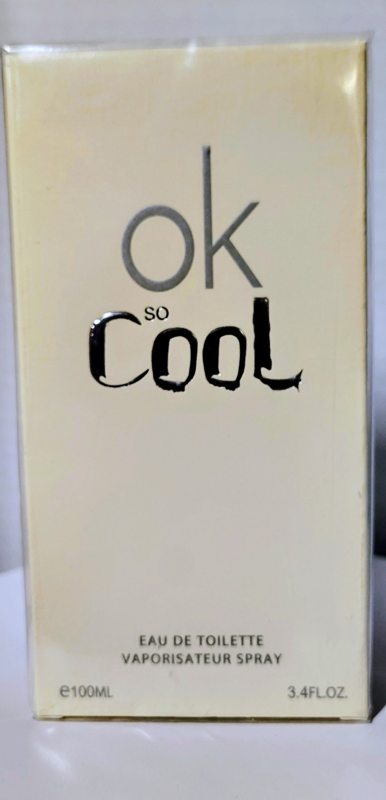 Ok So Cool Cologne Unisex 3.4oz EDT Spray New Sealed Fresh Clean Musk Green Tea