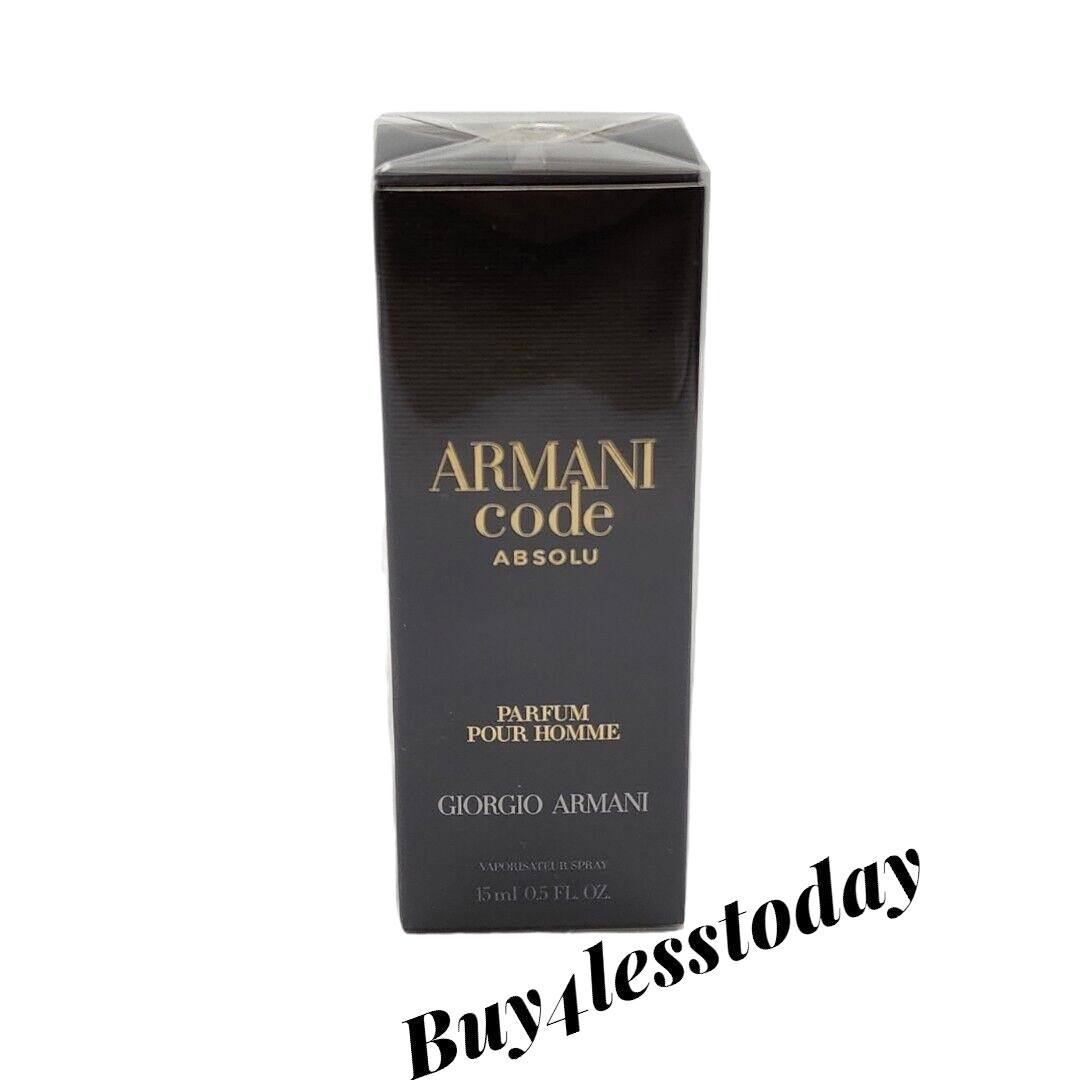 Armani Code ABSOLU by Giorgio Armani 0.5 oz/15 ml Parfum Pour Homme Travel Spray