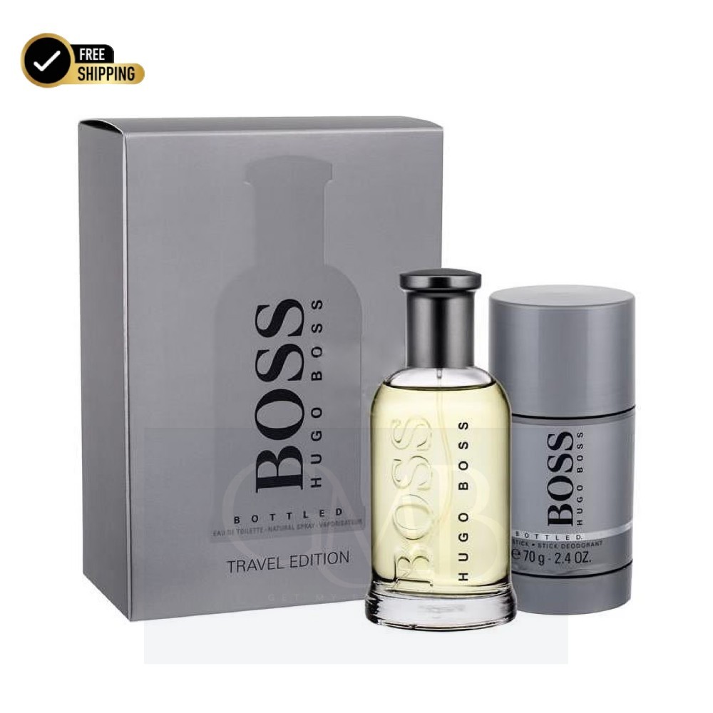 Boss Bottled No. 6 by Hugo Boss 2 Pc Gift Set Men EDT Spray + Deodorant Stick