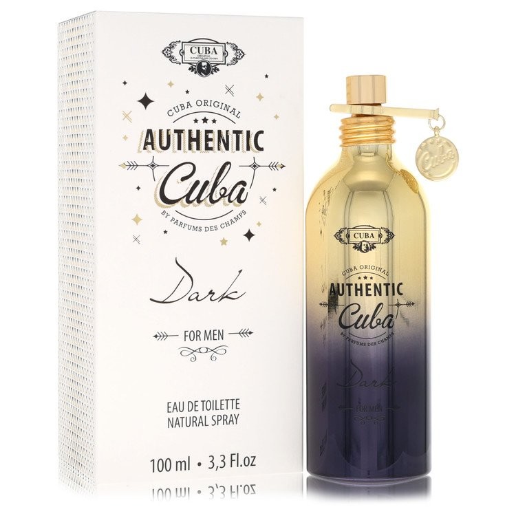 Cuba Authentic Dark by Fragluxe Eau De Toilette Spray 3.3 oz For Men Brand New