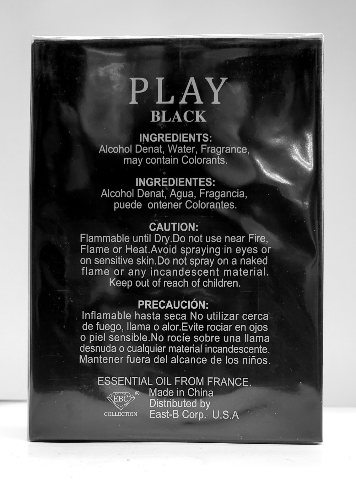Play Black Eau de Toilette Pour Homme, 3.4 fl oz., New Men’s Cologne