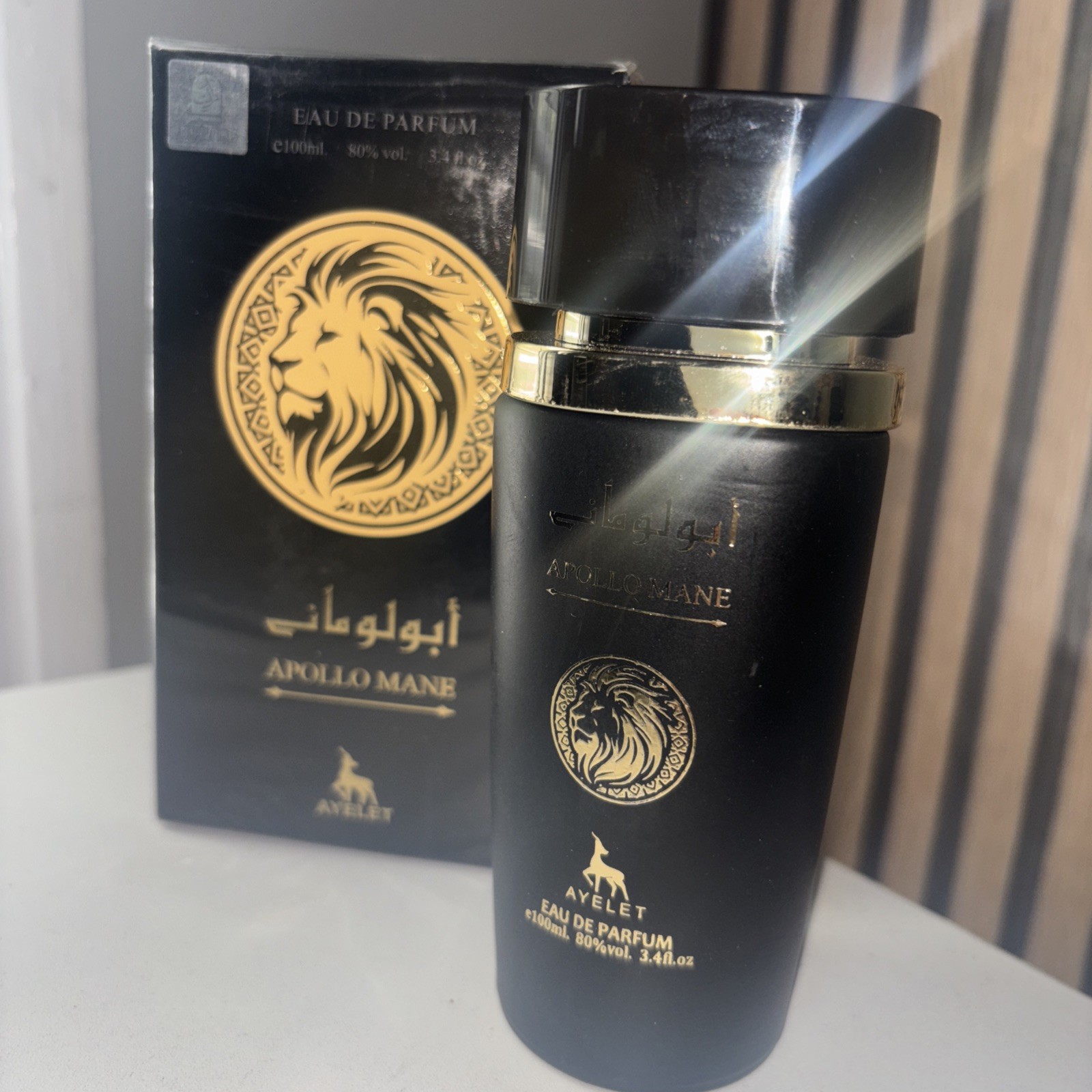 Apollo Mane BLACK Men’s – Eau de Parfum – 3.4 Fl Oz (Pack of 1)