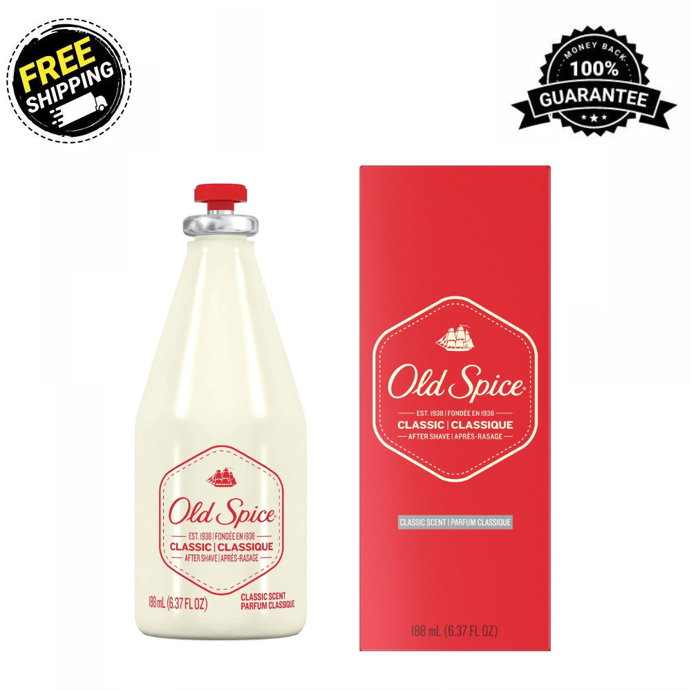 Old Spice Classic Liquid Aftershave for Male, Classic Scent, 6.37 oz, Pack of 2