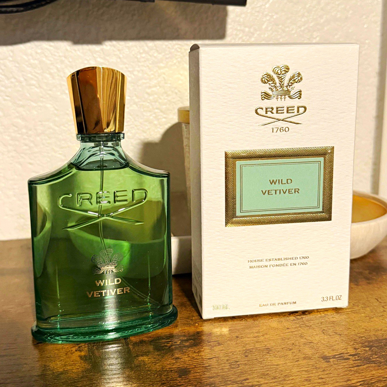 Creed Wild Vetiver Eau de Parfum Fragrance Spray Vetiver Regular Size 3.3 fl oz