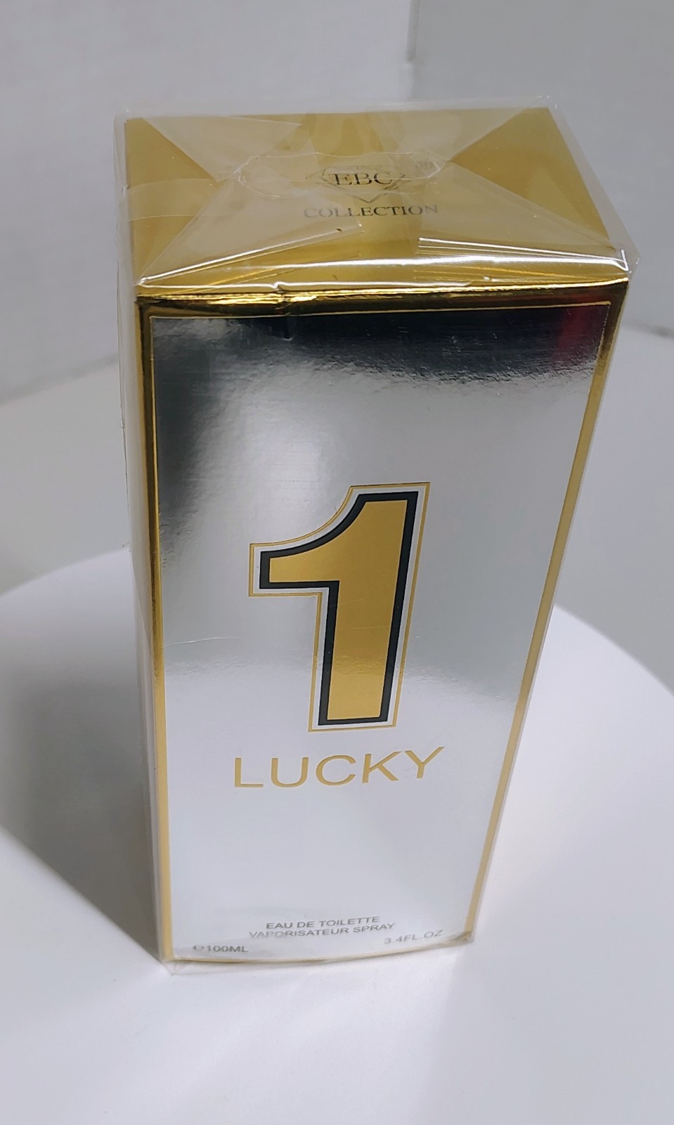 1 Lucky Cologne 3.4oz EDT Spray New Sealed Fresh Sweet Woody Hazelnut Plum EBC