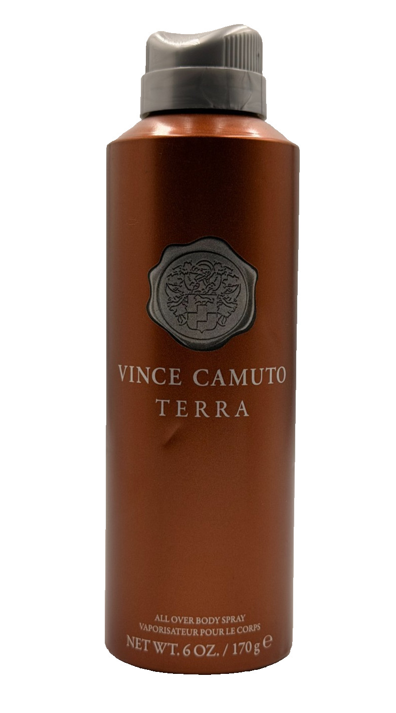 Vince Camuto Terra Body Spray For Men 6.0 FL.oz **Dented Can** Pack of 3