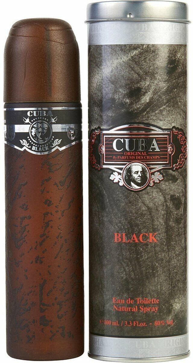 Cuba Black By Cuba cologne for men EDT 3.3 / 3.4 oz New in Box