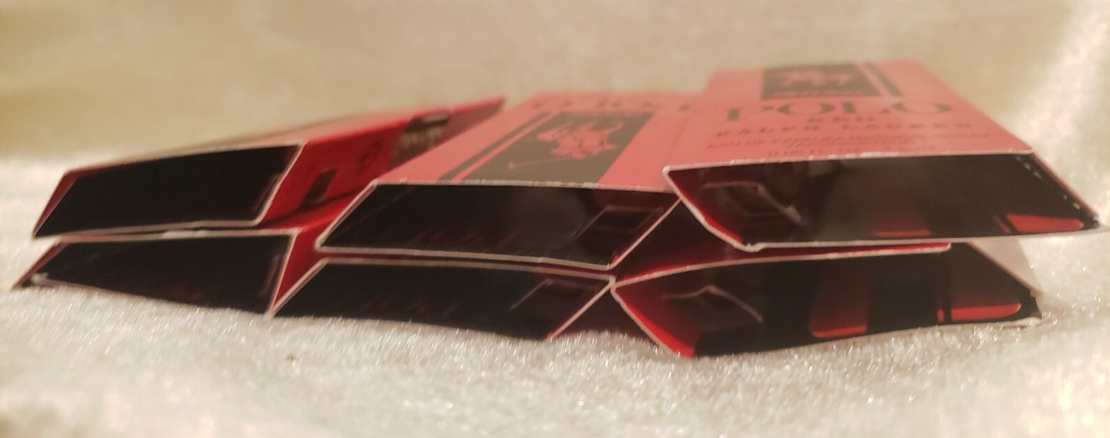 6x RALPH LAUREN POLO Intense Red Eau de Parfum EDP perfume mini spray .05 fl oz