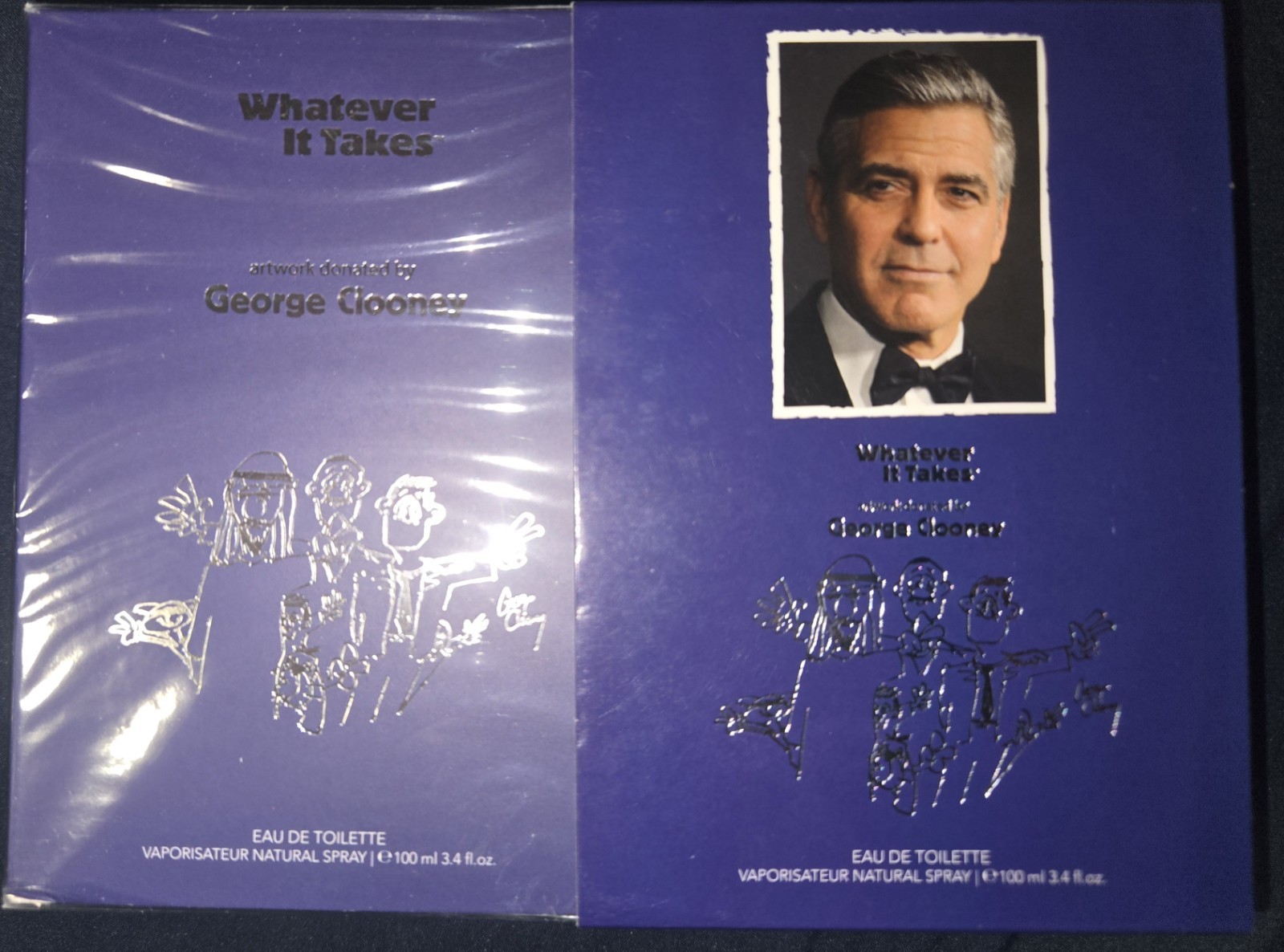 George Clooney By Whatever it Takes For Men EDT Cologne Spray 3.4oz New