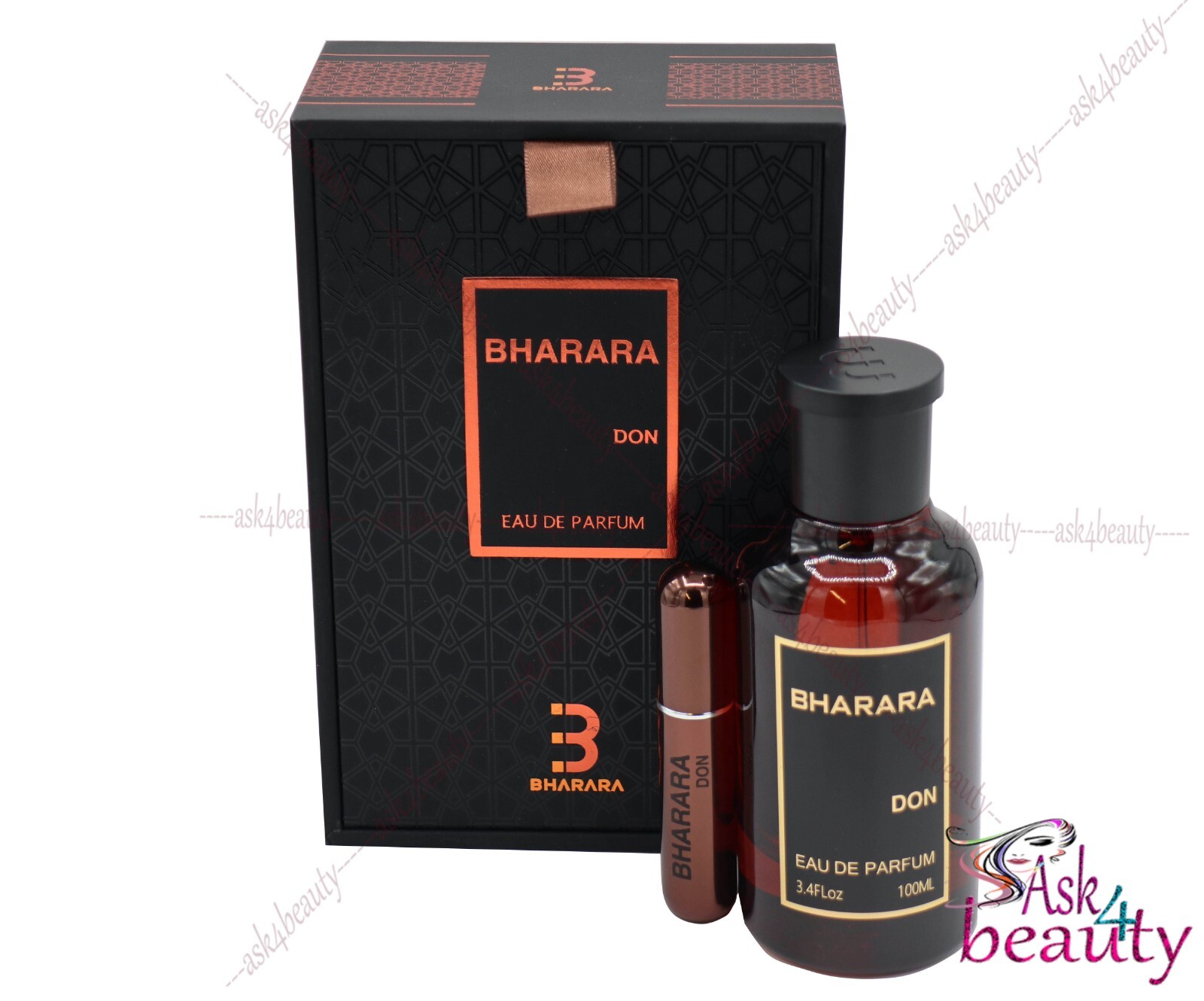 Bharara Don Pour Homme By Bharara 3.4/3.3 oz Edp Spray For Men New In Box