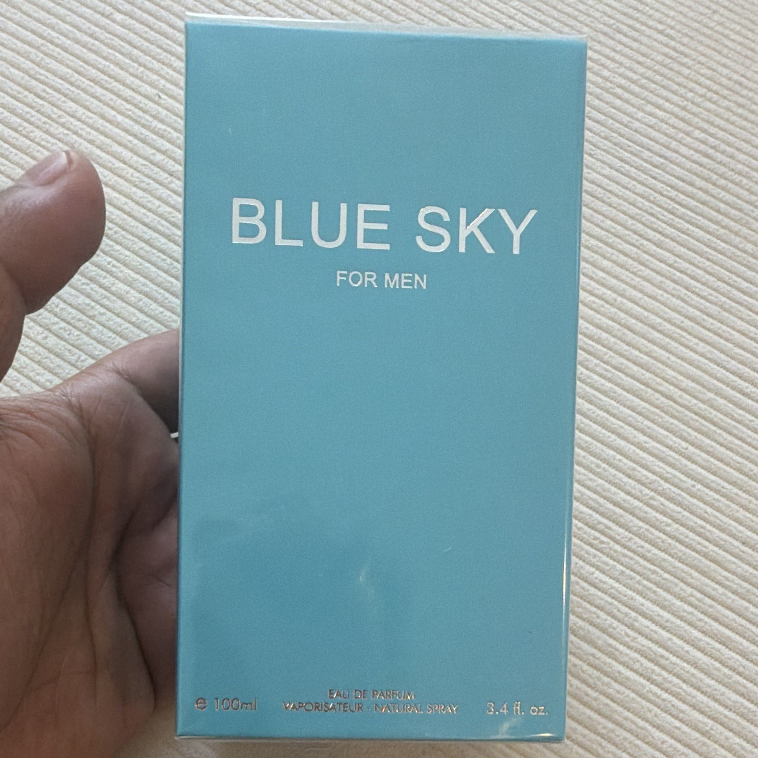 Secret Plus Blue Sky for Men Eau de Parfum Spray Regular Size 3.4 fl oz