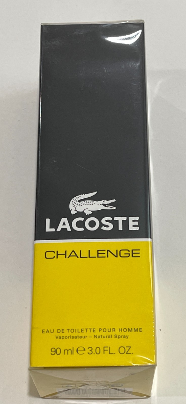 Lacoste Challenge Eau De Toilette Pour Homme 3.0 fl oz / 90 ml Spray NIB