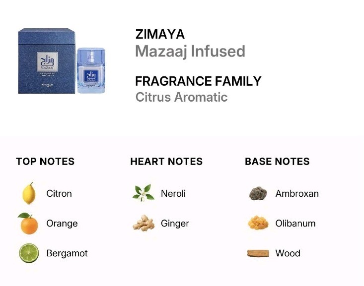 Mazaaj Infused by Zimaya 3.4 oz EDP Cologne for Men New In Box