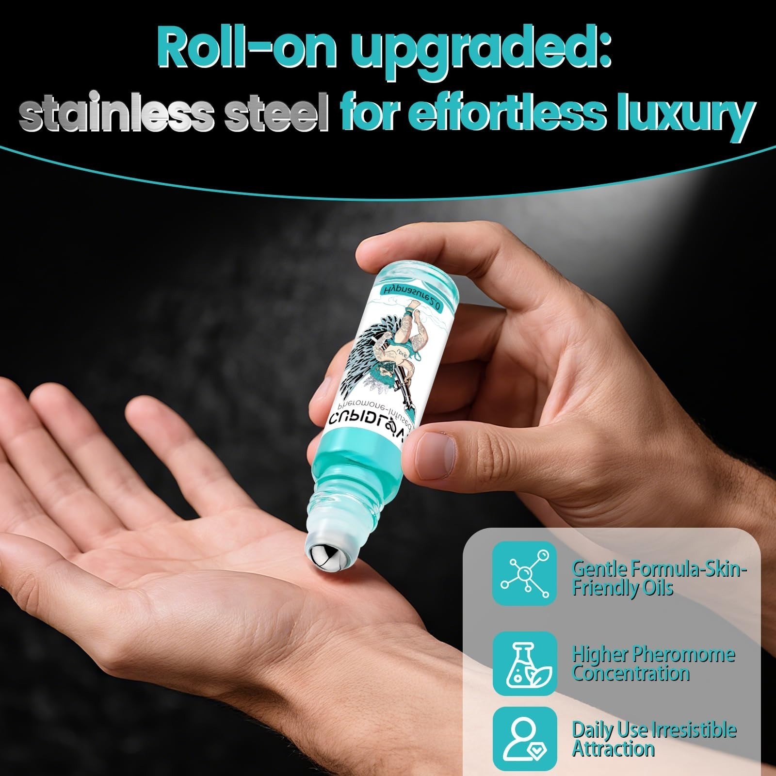 CUPIDLOVE Roll-on Pheromone Cologne for Men 10ml – Long Lasting Perfume