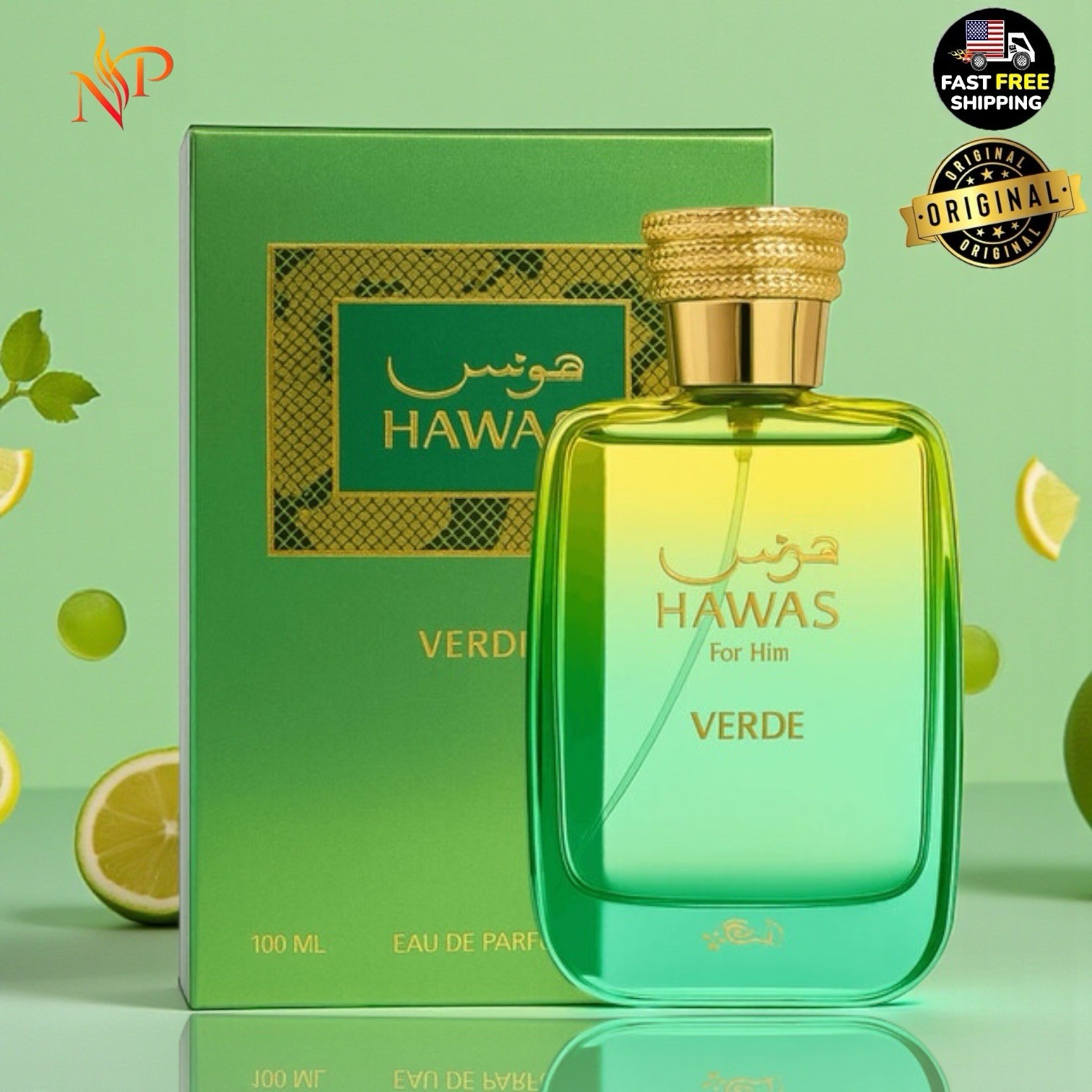 Hawas Verde By Rasasi Eau De Parfum 3.33 Fl Oz | Made In U.A.E