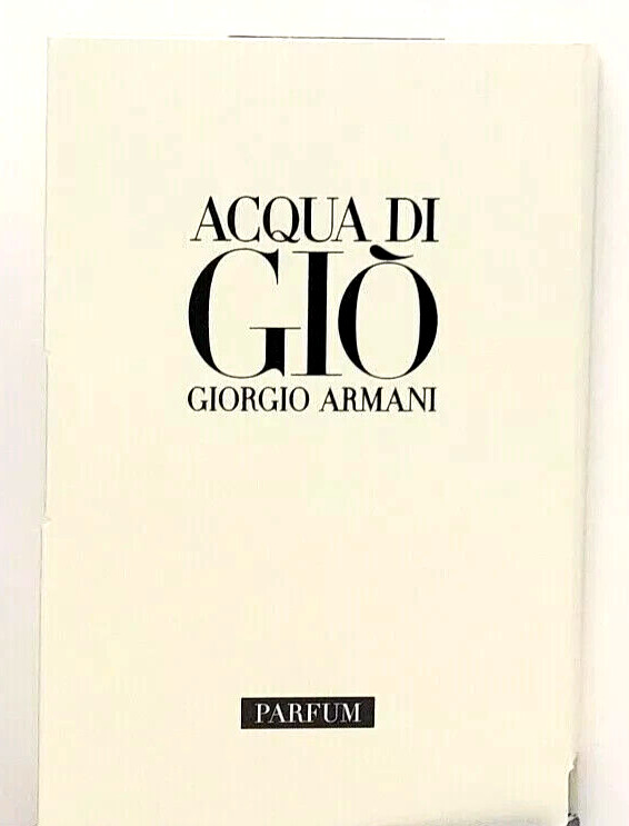 ACQUA DI GIO by GEORGIO ARMANI PARFUM for Men. Spray Sample 1.2ml. Made France