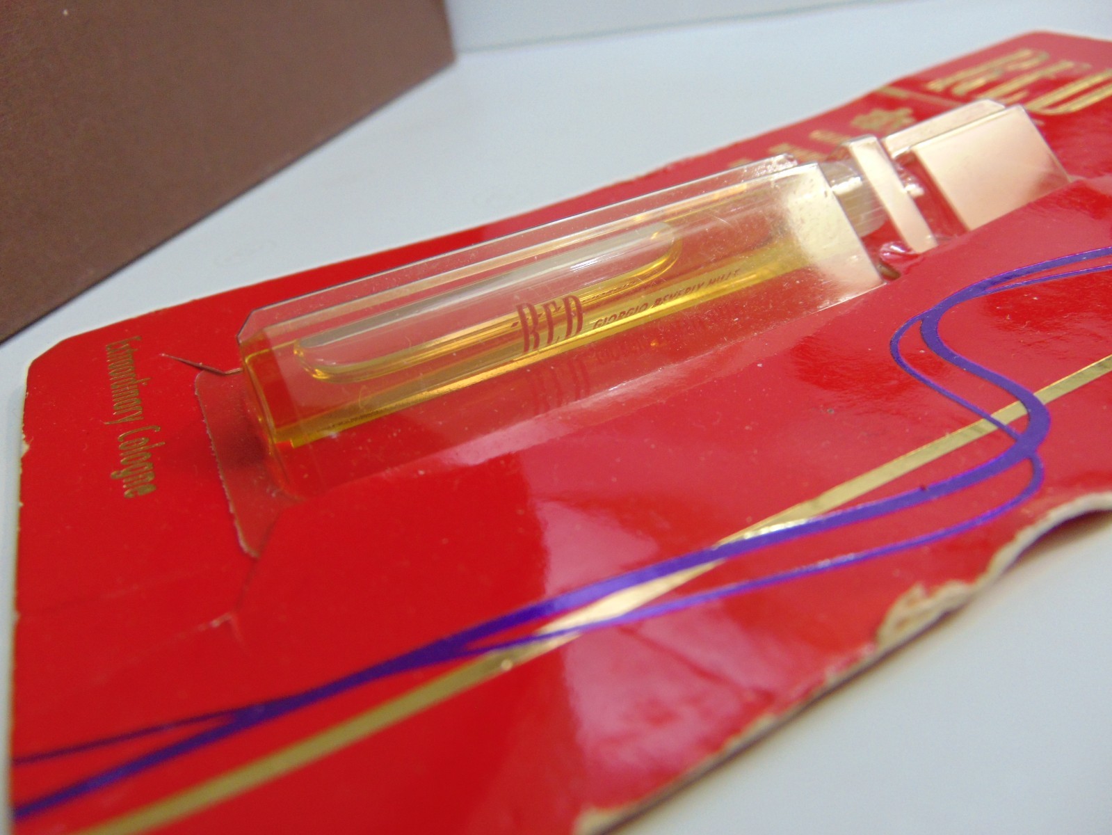 Vintage Red Giorgio Beverly Hills Extraordinary Cologne 1988 Sample NEW