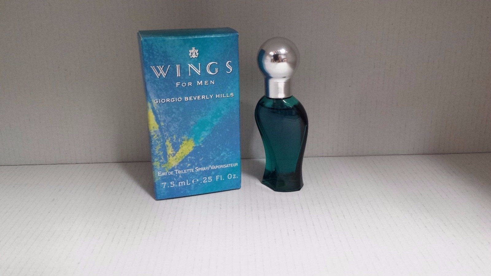 Wings By Giorgio Beverly Hills 0.25 oz / 7.5 ML Men’s Spray Eau De Toilette NIB