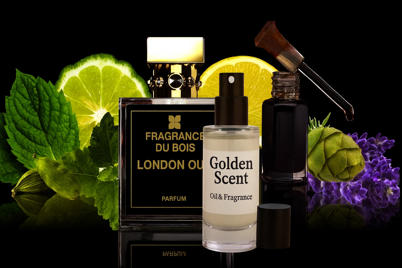Du Bois London Oud Perfume Type 1 Oz pure oil base spray very long lasting