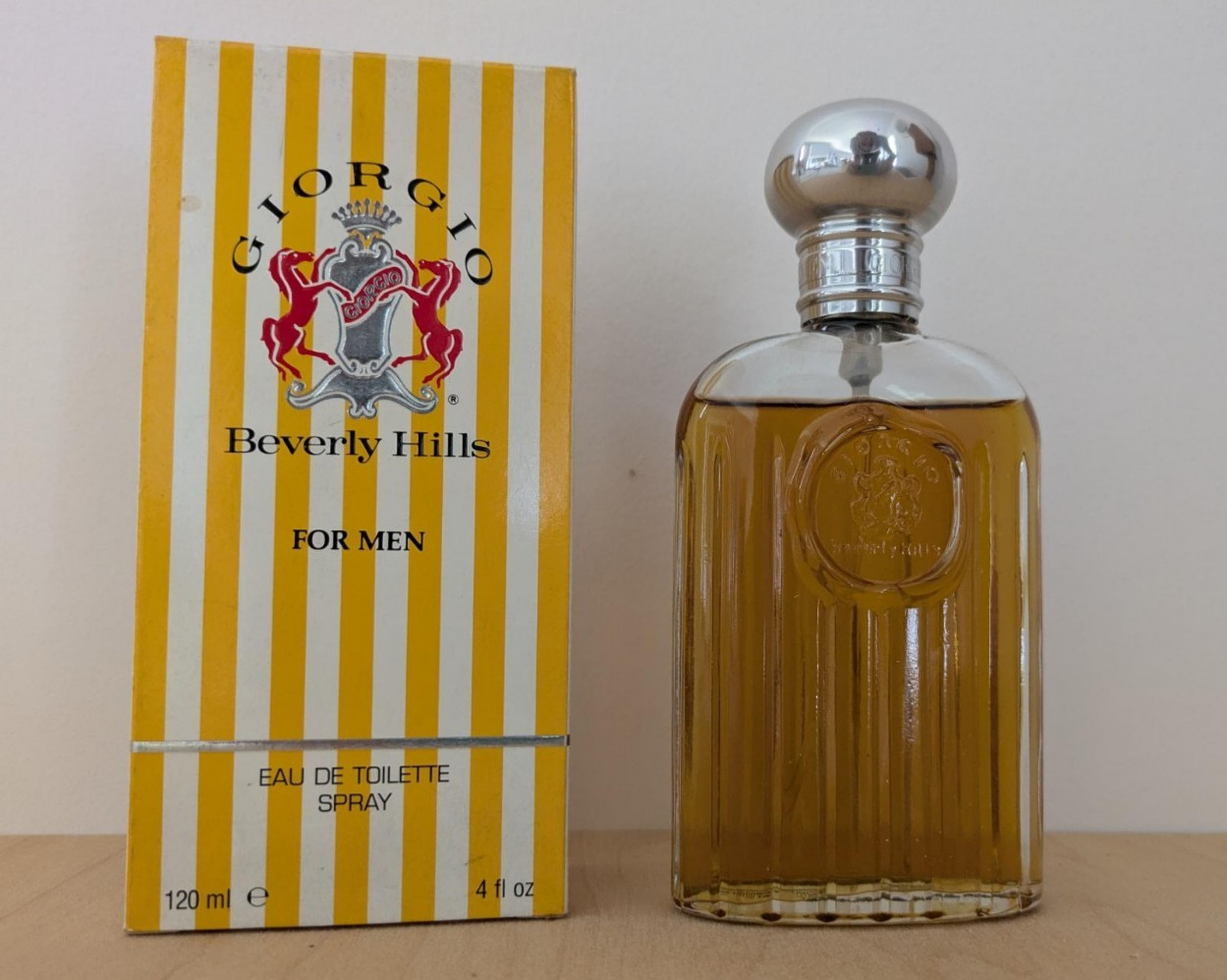 Vintage 1980s Giorgio Beverly Hills Men 4oz Extraordinary Spray Cologne NEW BOX