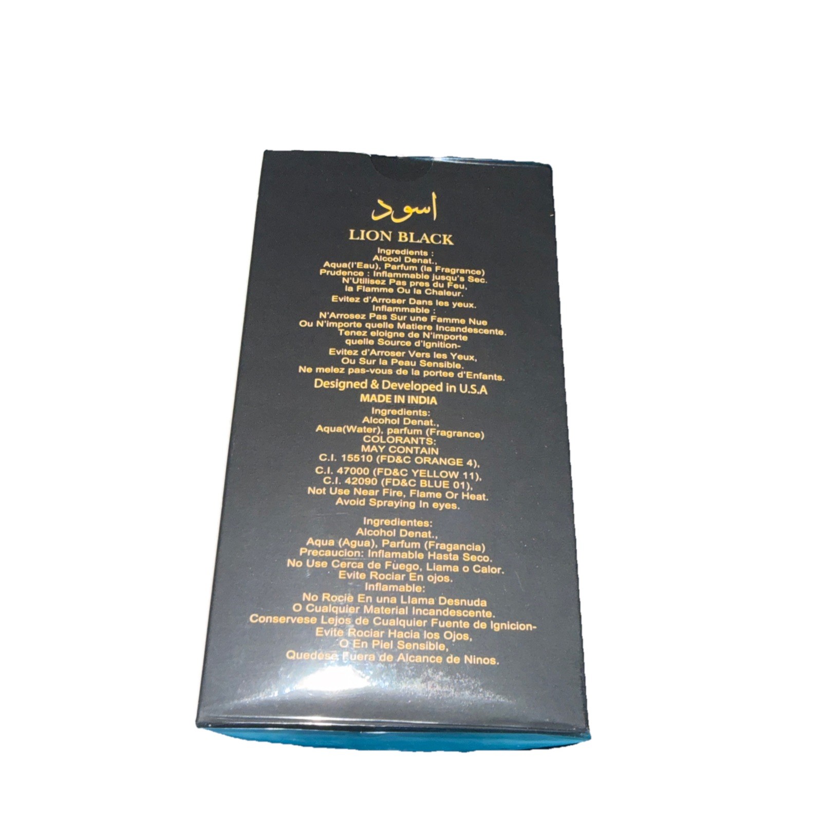Lion Black Spray Perfume Eau De Parfum for Men – 100Ml/3.4Fl.Oz. – Men’S Fragran