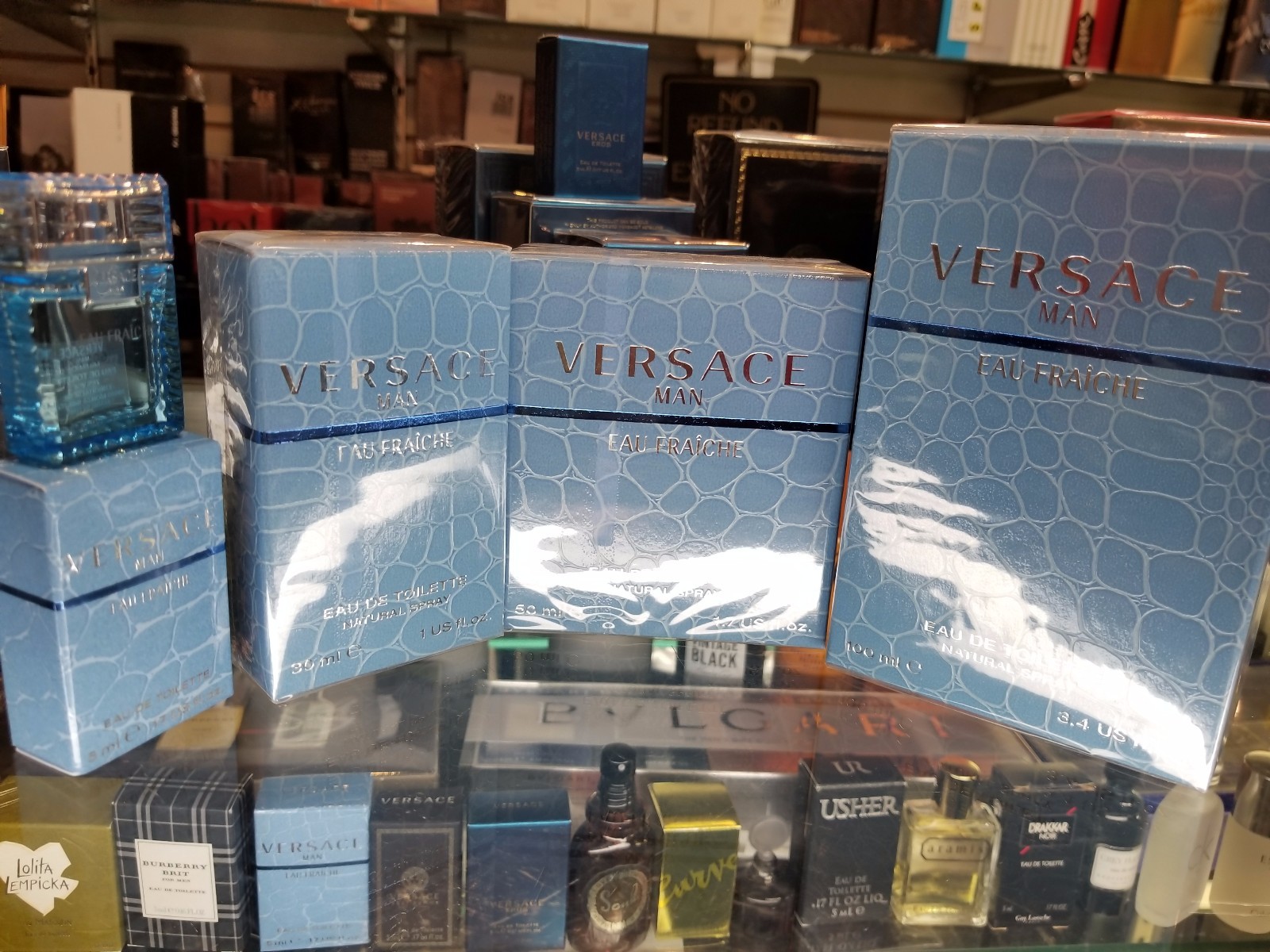 Versace Man EAU FRAICHE Gianni Versace .17 1 1.7 3.4 oz EDT Spray for Men SEALED