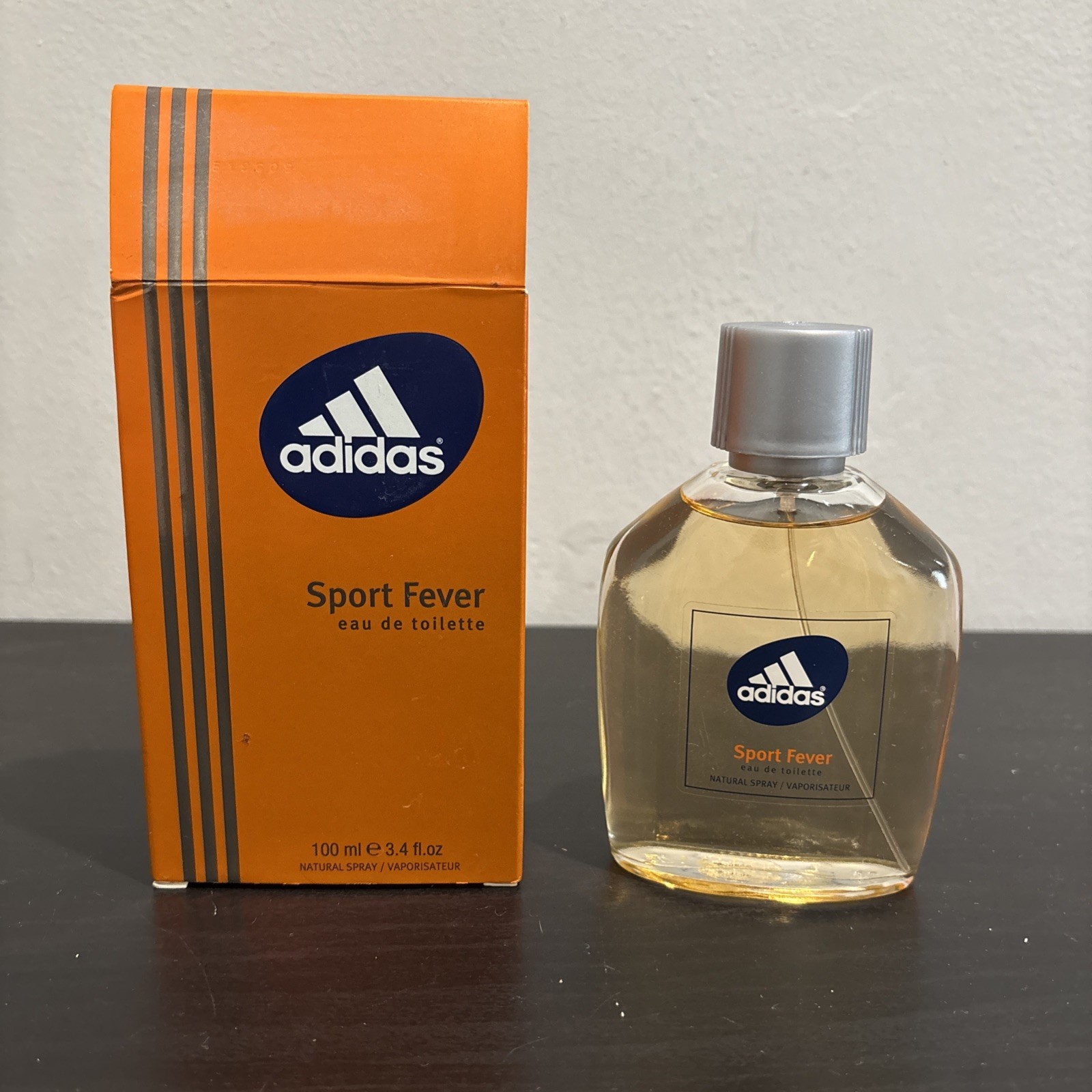 Adidas Sport Fever Eau de Toilette Natural Spray 100ml 3.4oz NEW Discounted HTF