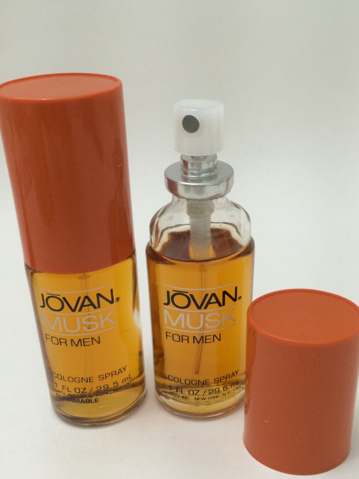 Vintage 80’s Jovan Musk For Men Cologne Spray 1oz x2 = 2 oz – Original Formula