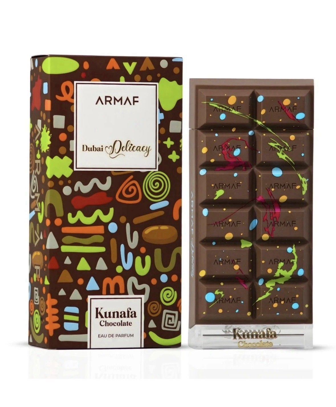 ARMAF DELIGHTS DUBAI DELICACY KUNAFA CHOCALATE PISTACHE EDP 2.37OZ FOR MEN (NIB)