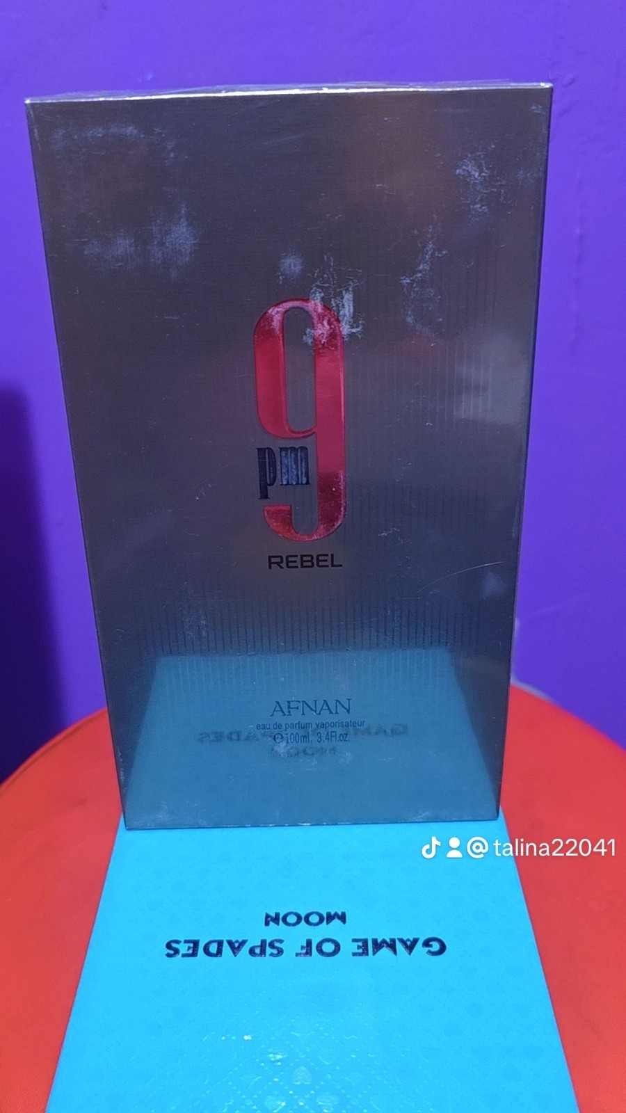Afnan 9 PM Rebel Eau de Parfum EDP Spray 3.4 fl oz Regular Size