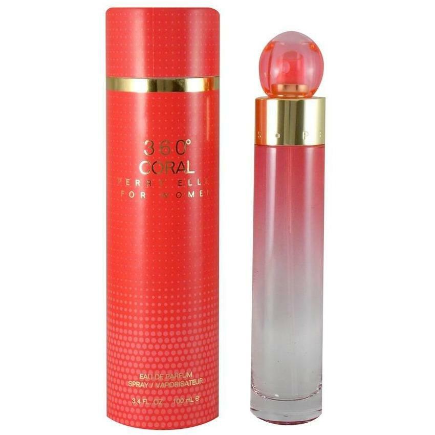 360 Coral Perry Ellis Women 3.4 oz 3.3 edp perfume NEW IN BOX