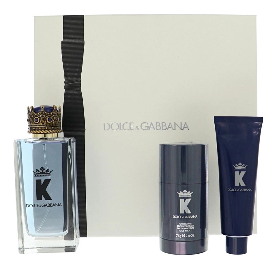 Dolce & Gabbana K Pour Homme EDT Spray + Shower Gel + Deo Stick Men Gift Set