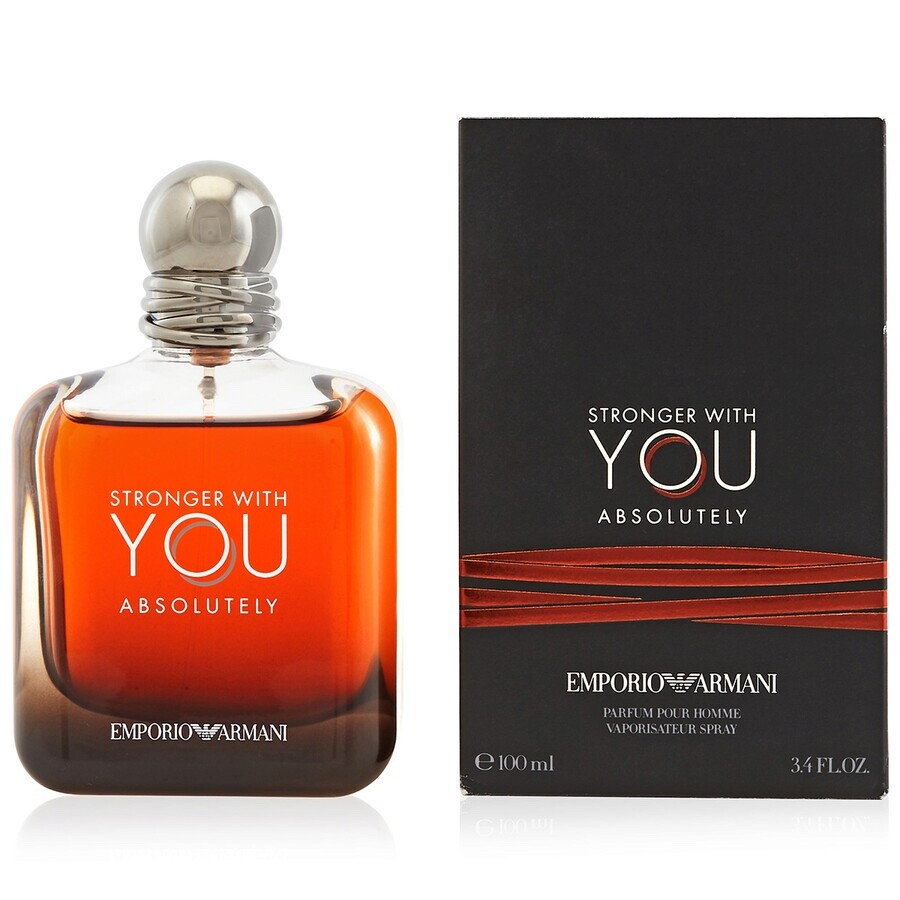 Stronger With You Absolutely by Giorgio Armani 3.3oz Parfum NEW SEALED BOX