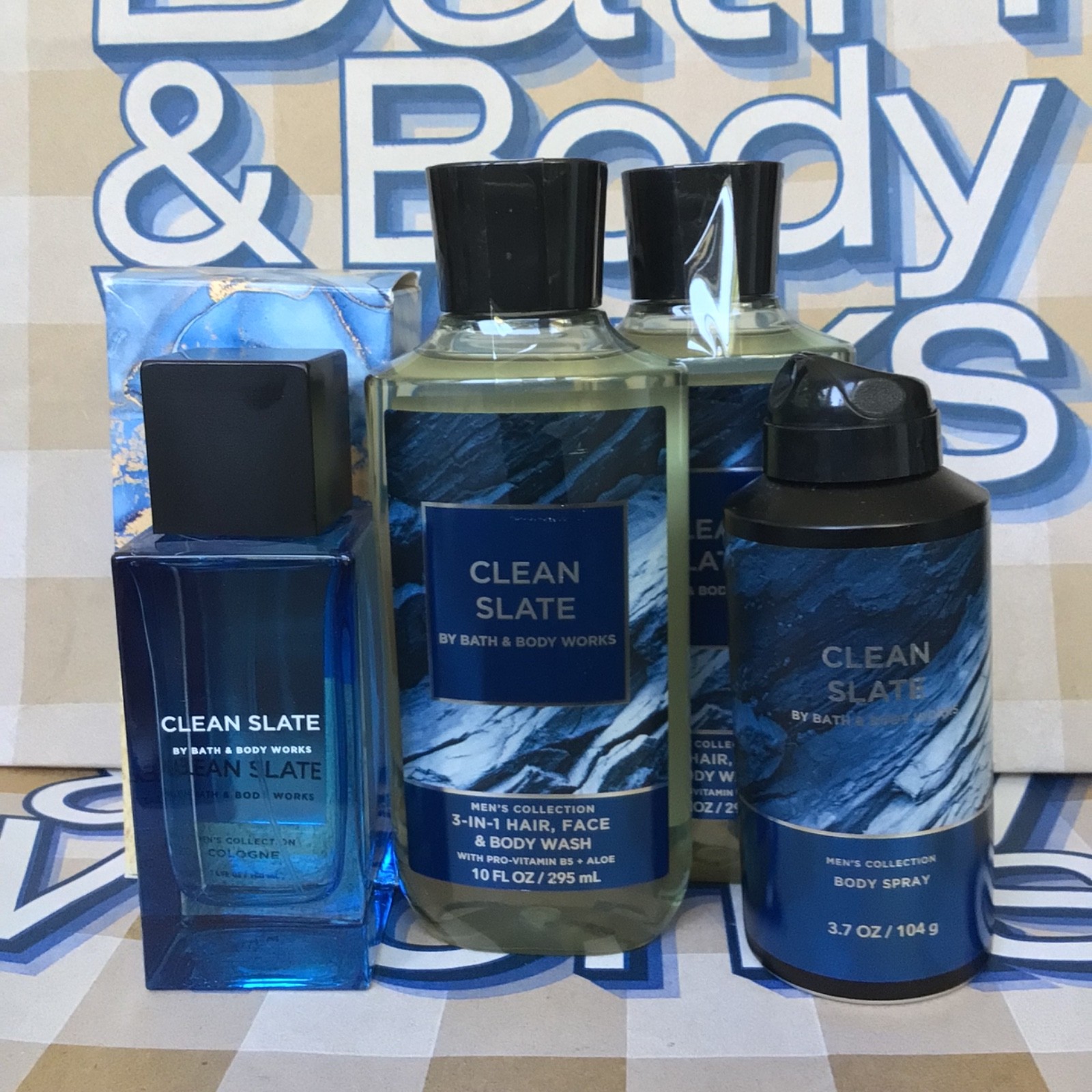 Bath & Body Works Clean Slate Men’s Collection, Cologne, Body Wash, Body Spray