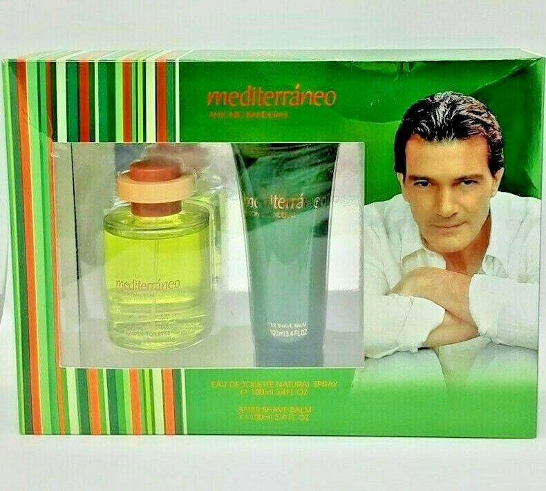 MEDITERRANEO MEN SET 3.4 OZ EDT SPRAY OZ + 3.4 OZ AFTER SHAVE BALM SEE DETAILS
