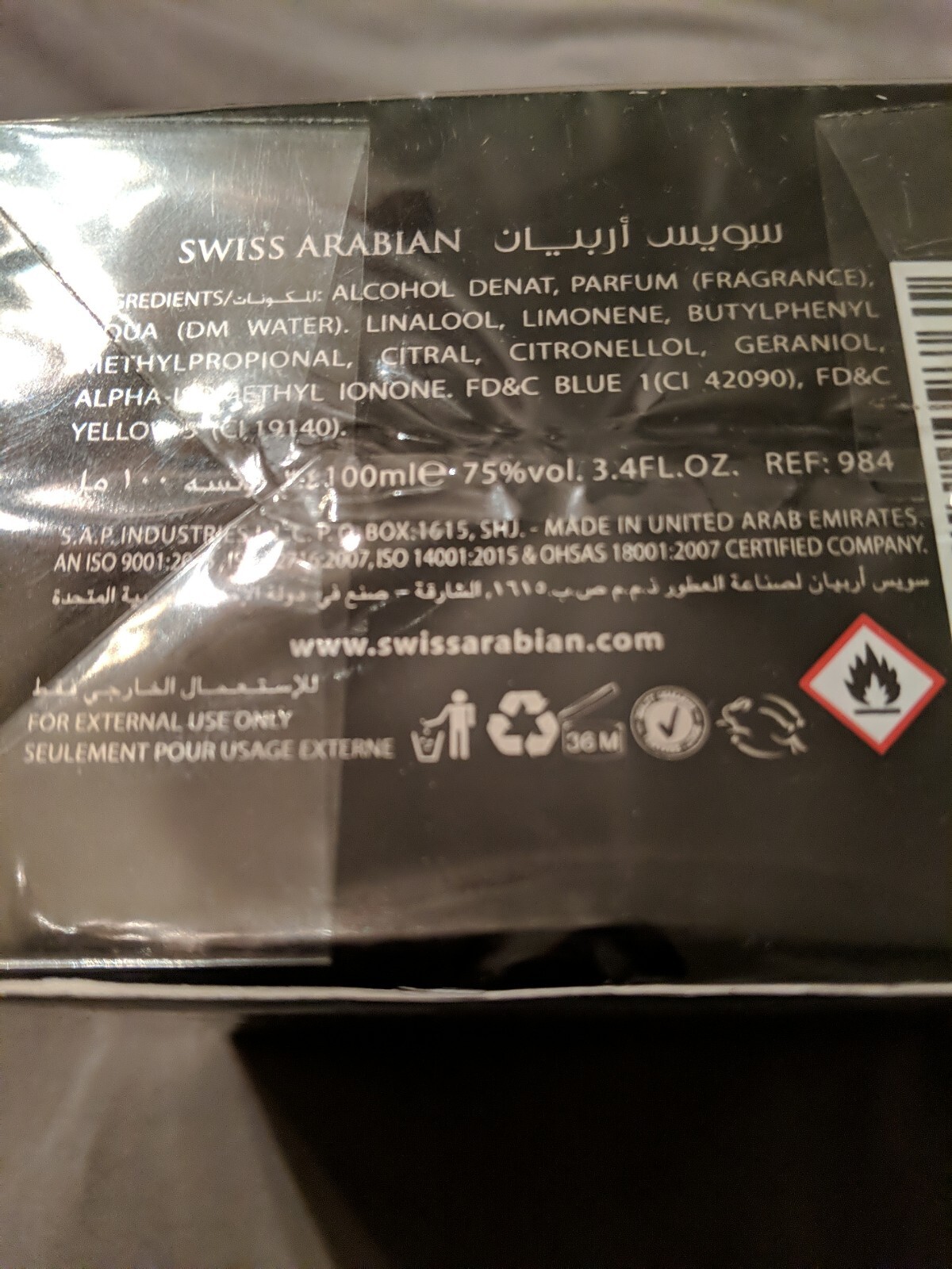 Swiss Arabian Edge by Swiss Arabian Eau De Toilette Spray 3.4 oz / 100 ml [Men]